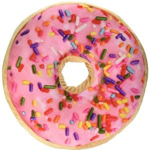 Pink Donut Strawberry Frosting Scented Pillow